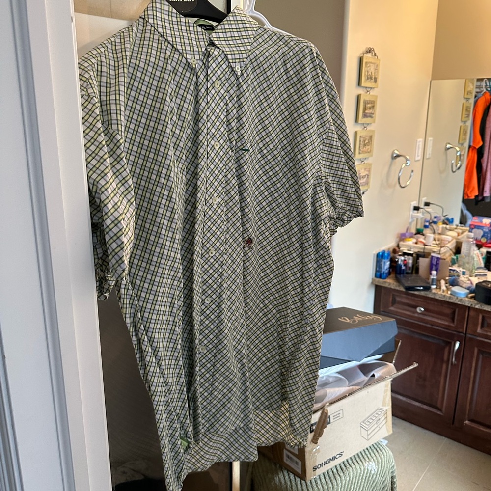 Tommy Hilfiger Green Casual Button Down Shirt